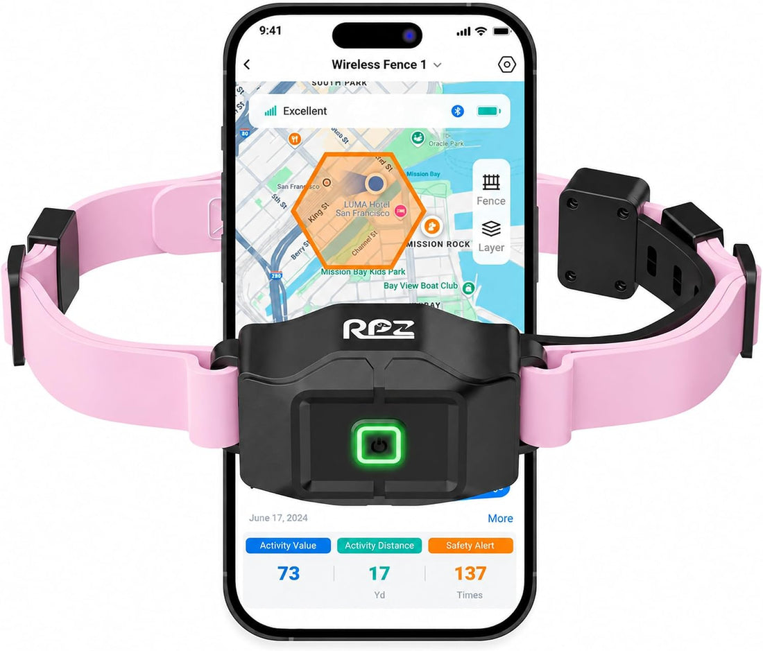RPZ GPS Wireless Dog Fence System with Free App, No Subscription
