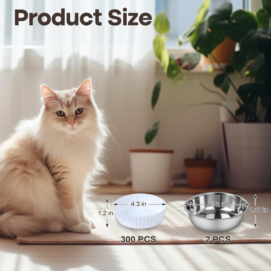 Bulk Disposable Cat Bowls Set Disposable Pet Food Bowls for Puppy