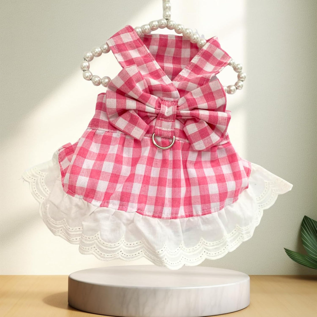 Plaid Pet Dress - Cute Dog & Cat Checkered Outfit