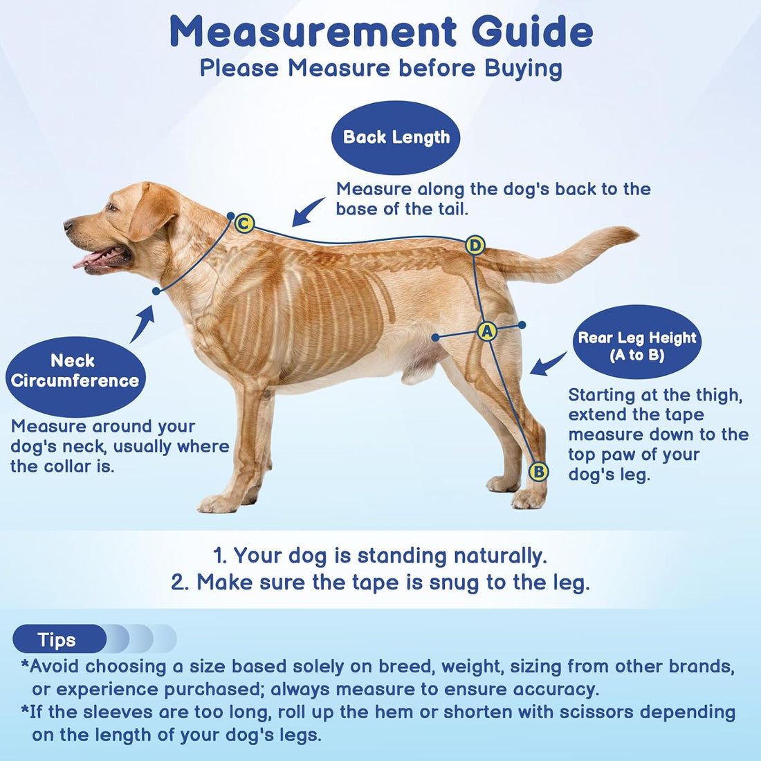 BARKLESS Single Dog Rear Leg Sleeve to Stop Licking