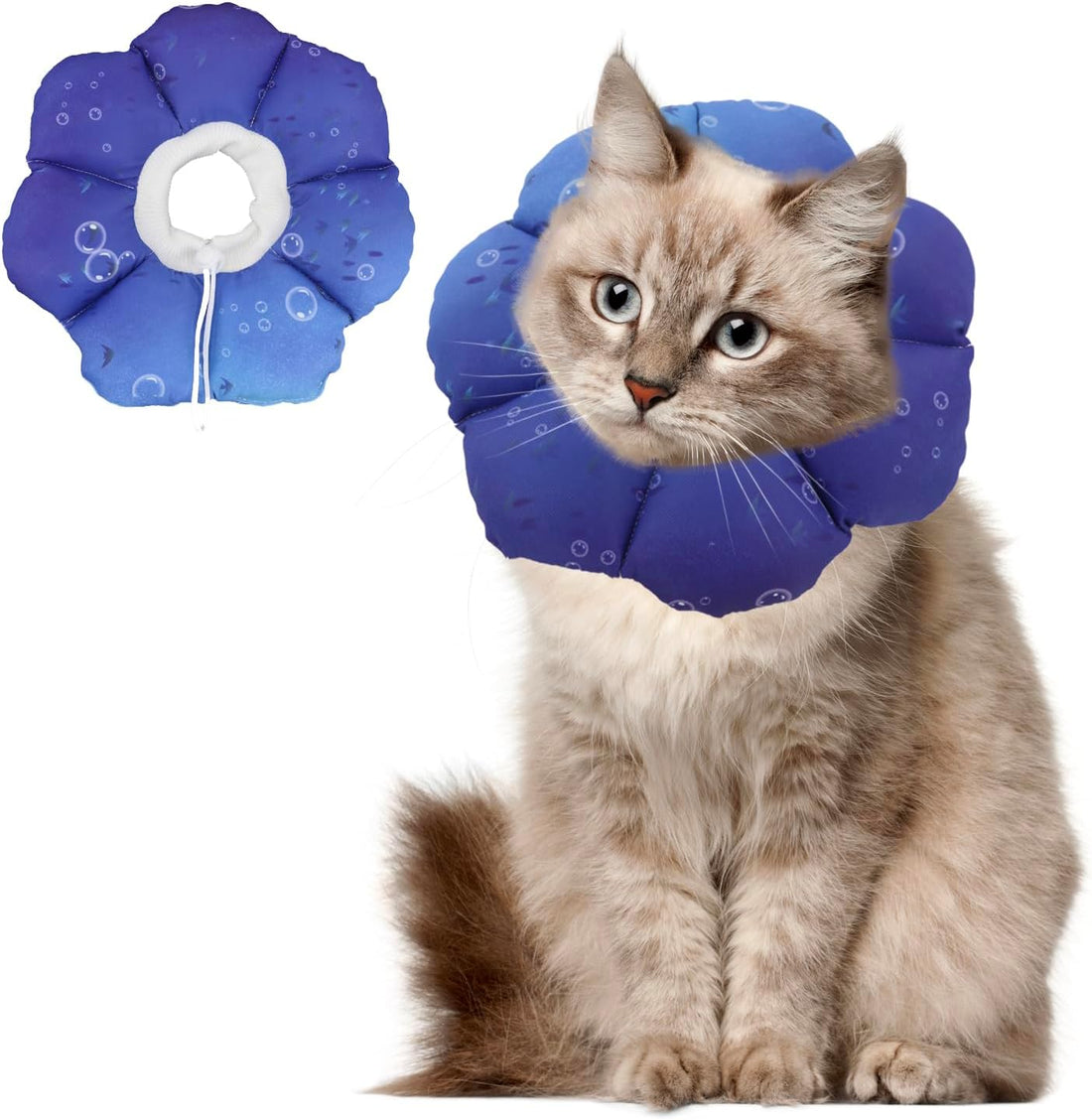 Cat Soft Cone Collar, Adjustable Cat Recovery Cones to Stop Licking