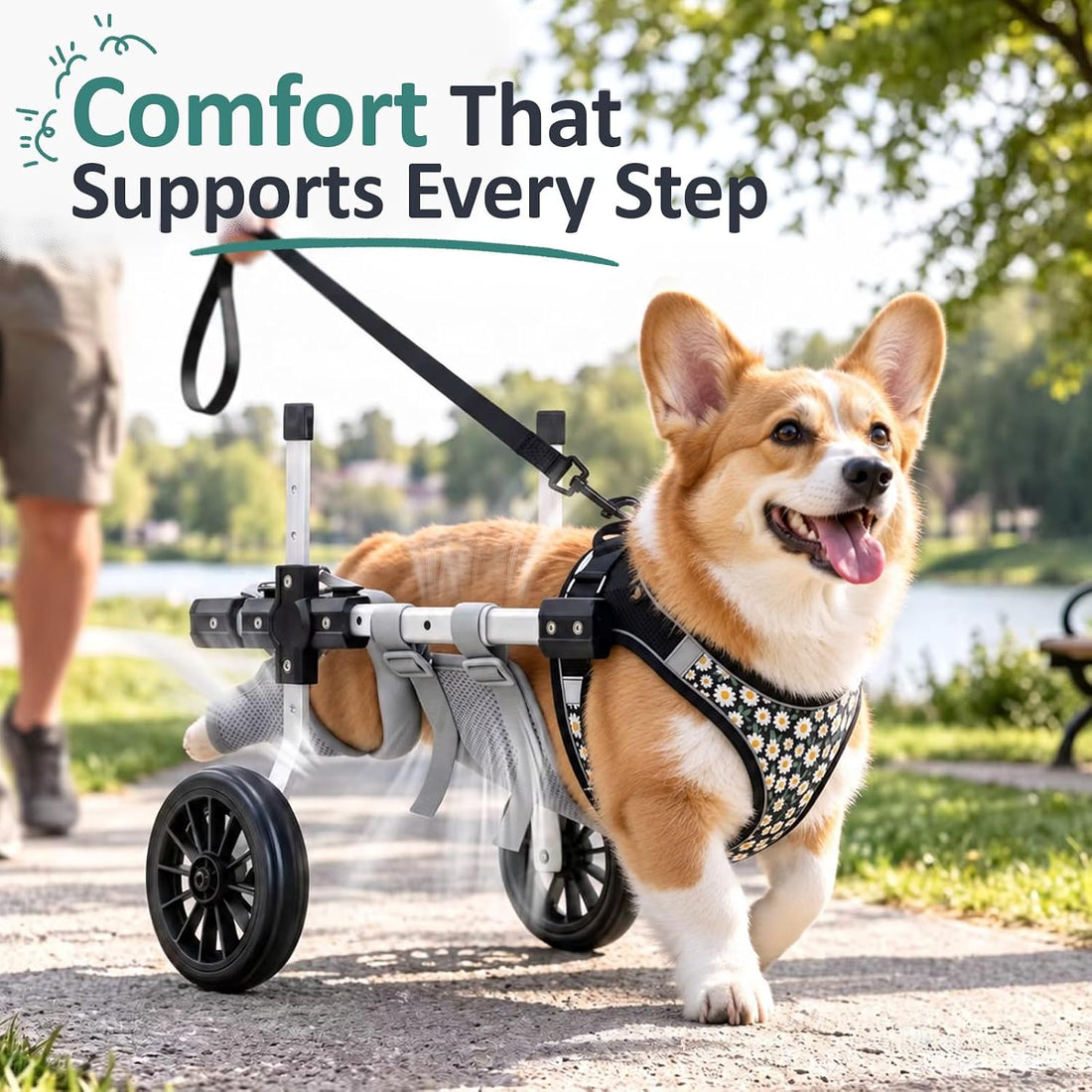 Small Dog Wheelchair for Back Legs, Adjustable Mobility Aids
