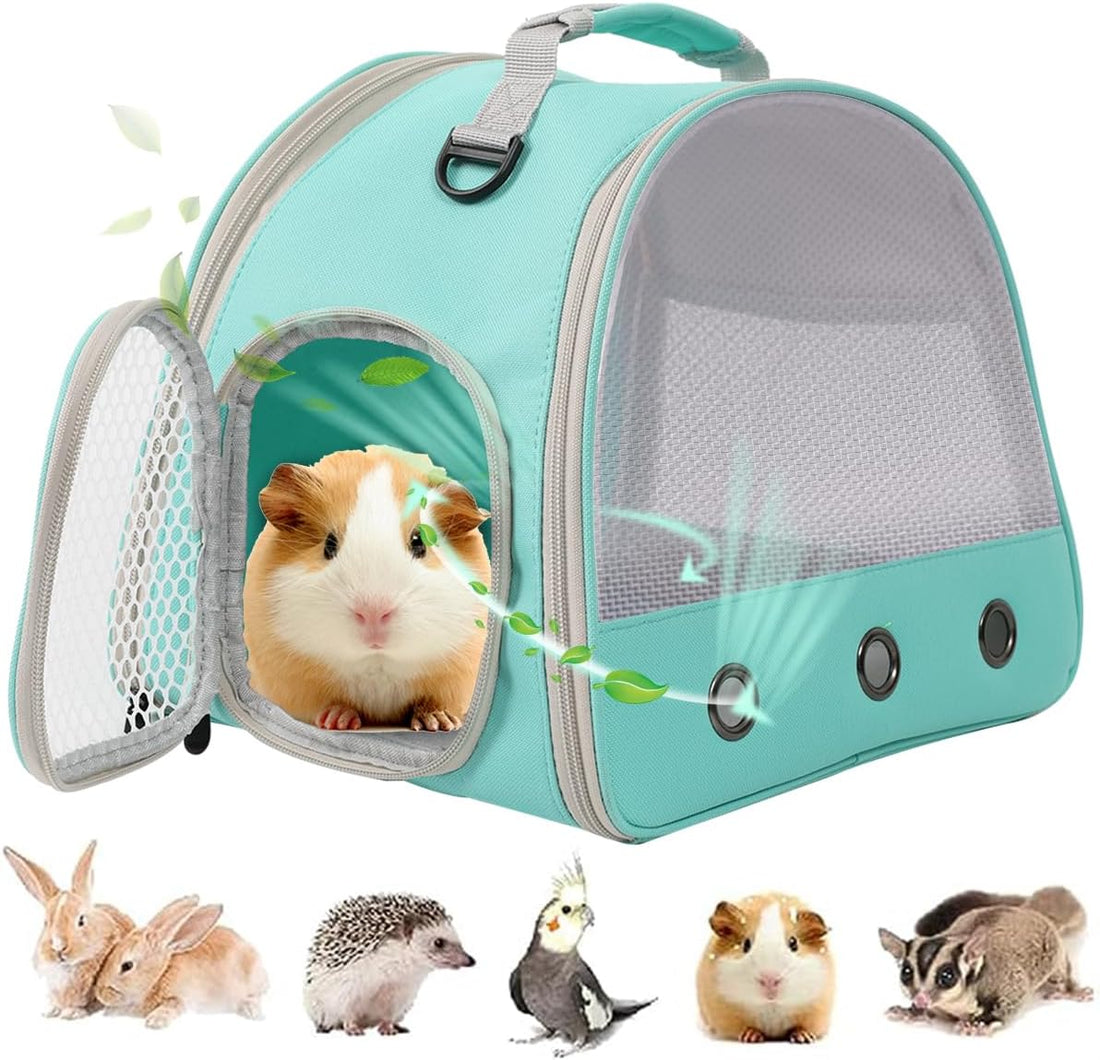 Guinea Pig Carrier Backpack, Clear Bubble Window Backpack for Guinea