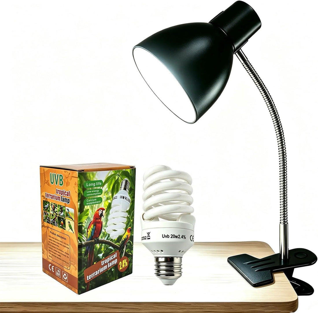 KINGYEENUO Bird Cage Light with UVA UVB Full Spectrum Bird Lamp