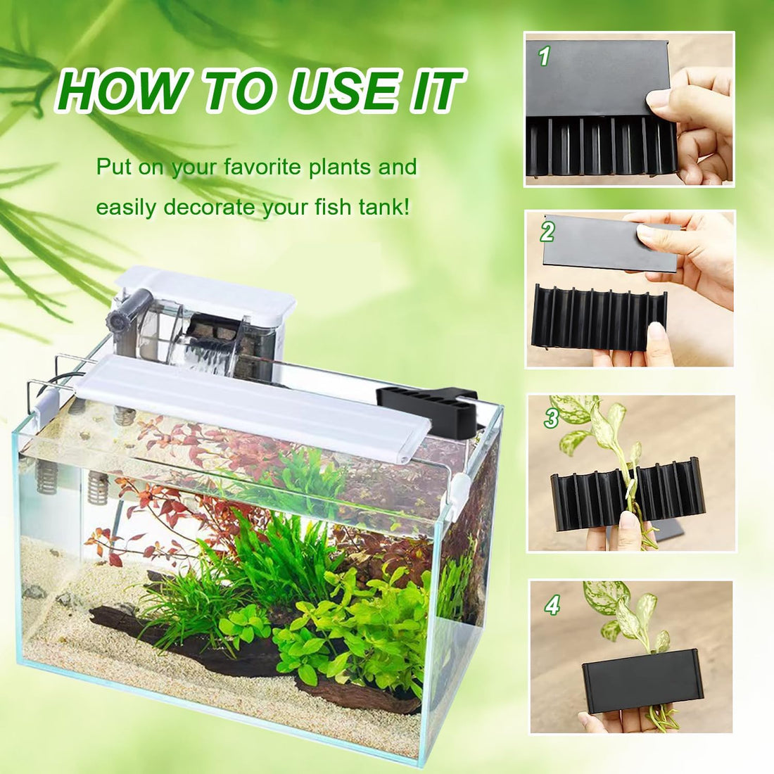 2PC 7 Holes Upgraded Aquarium Plant Holder