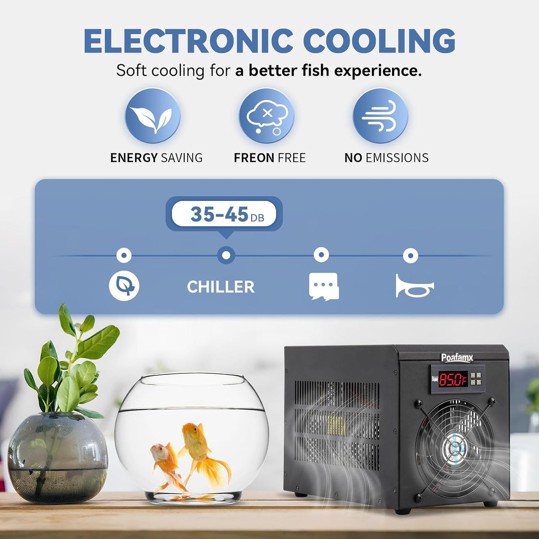 Poafamx 16Gal Aquarium Chiller