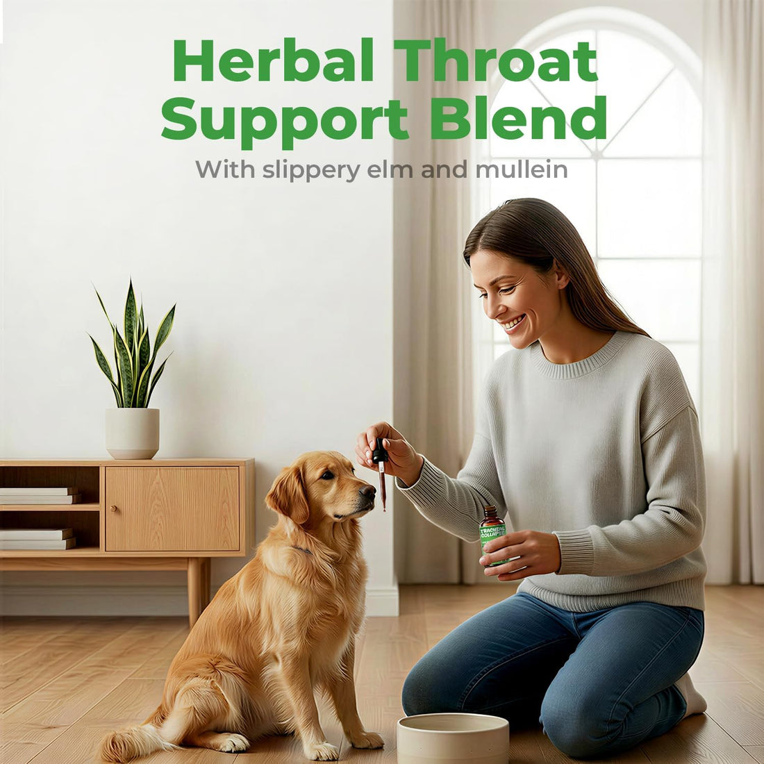 Dog Cough Relief, Collapsed Trachea Treatment for Dogs, Herbal Drops