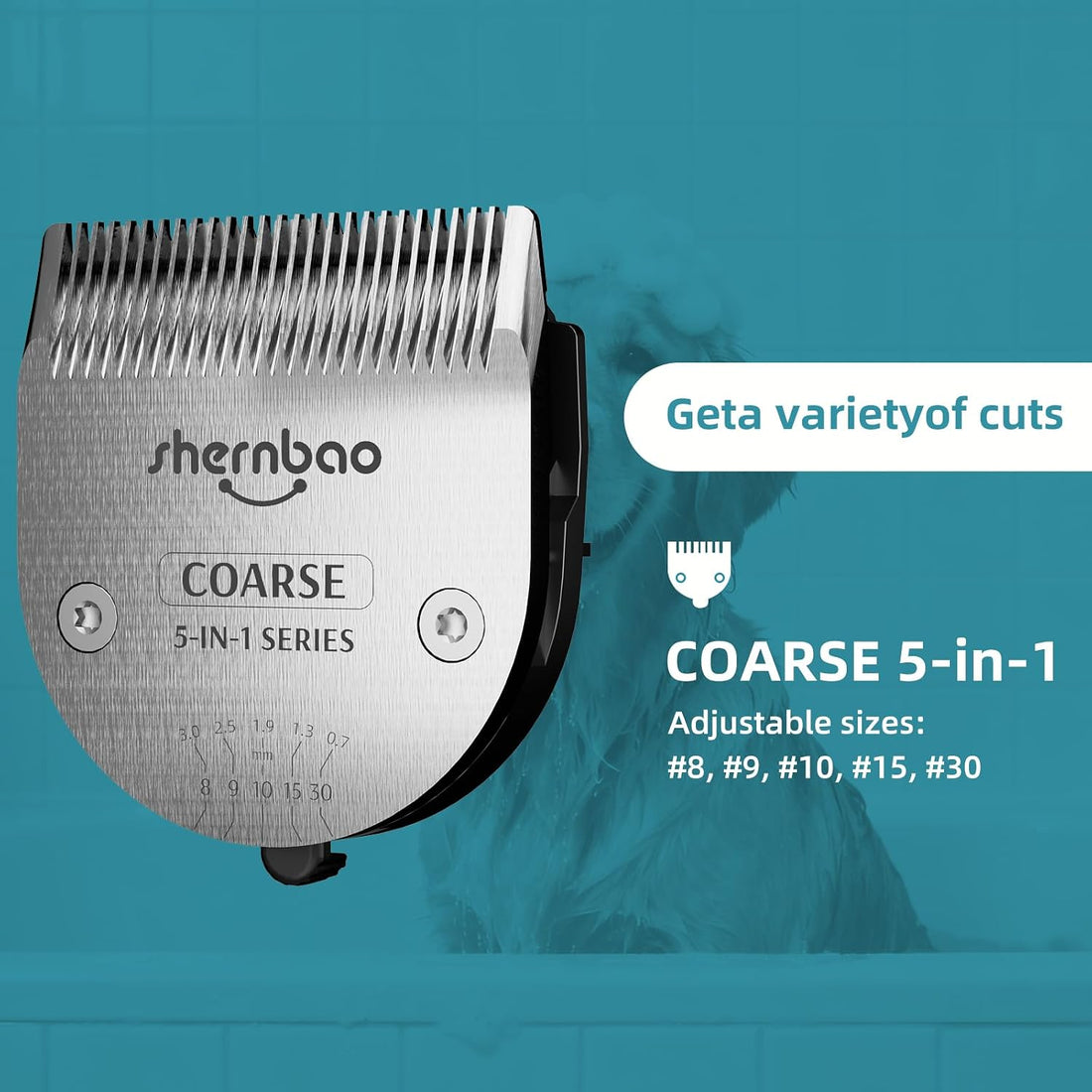 shernbao 5-in-1 Adjustable Pet Clipper Blades PGC-721 Clippers ONLY.