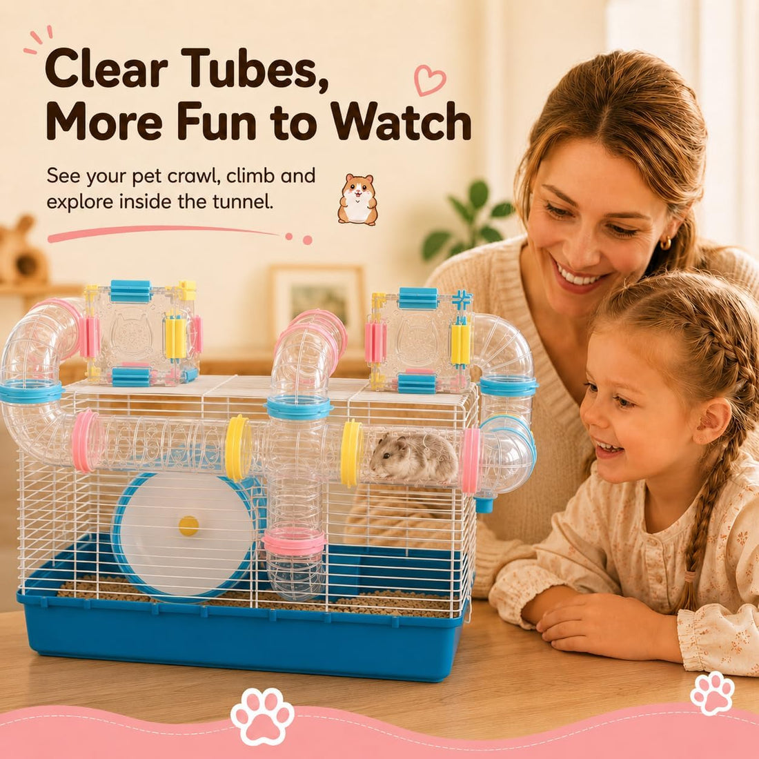 94 Pcs DIY Hamster Tunnel Tube Set