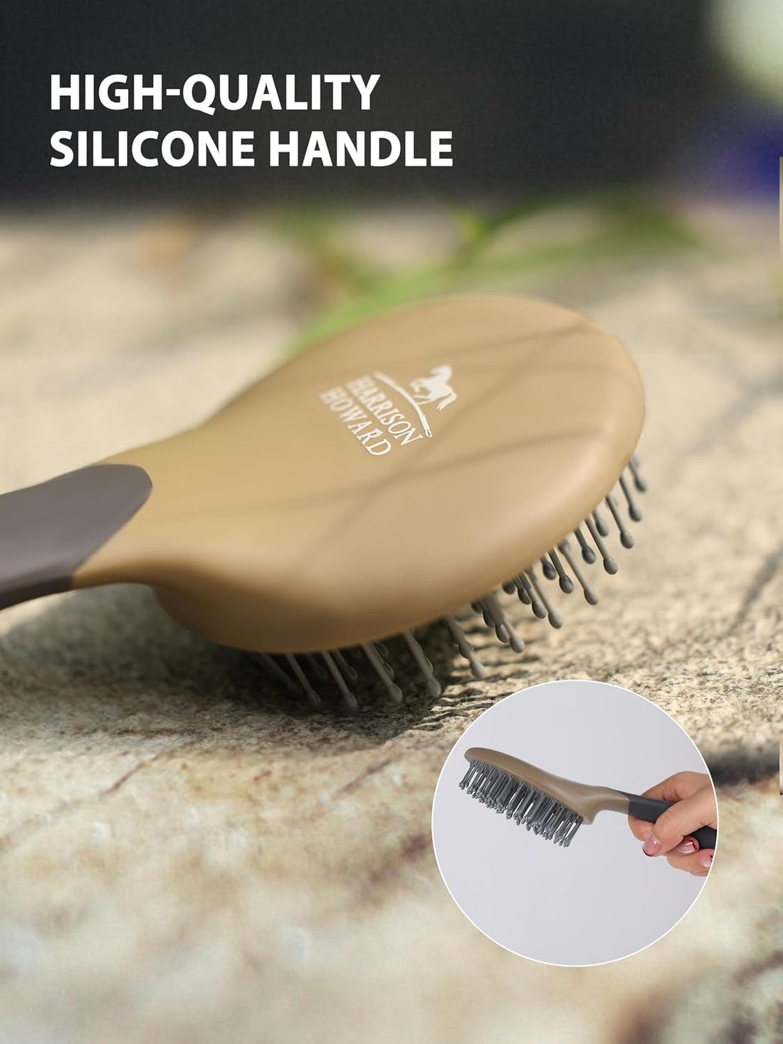 Harrison Howard Horse Grooming Brushes Kit 7 pieces with Organizer