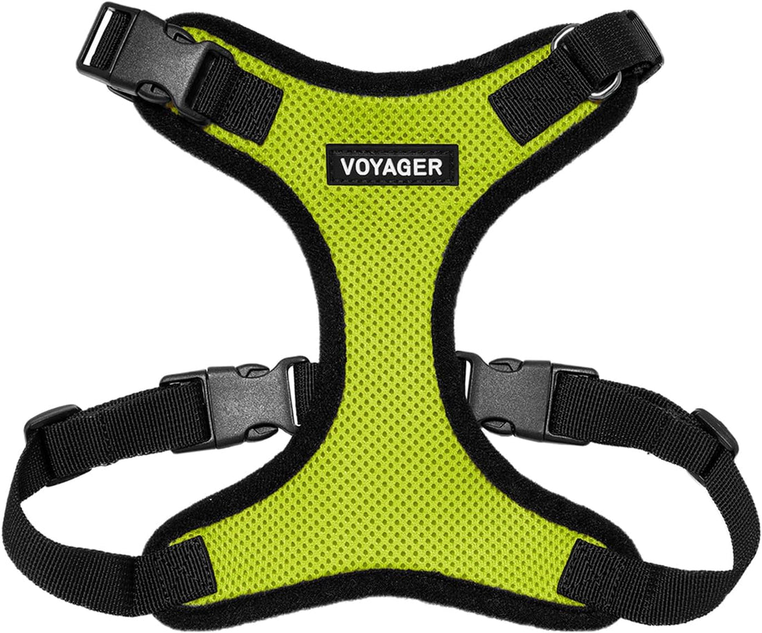 Voyager Step-in Lock Dog Harness - Red, Medium