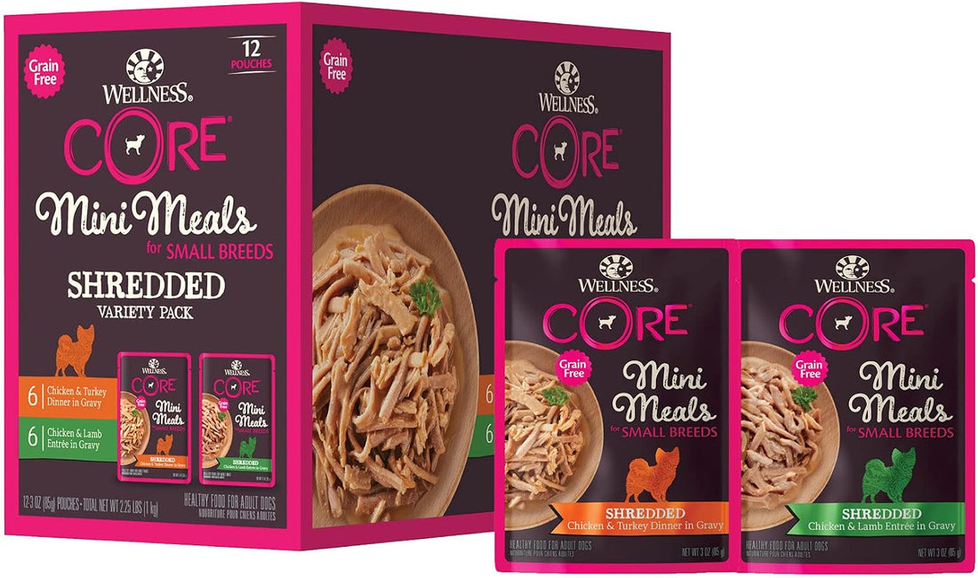 Wellness CORE Small Breed Mini Meals Shredded Variety Pack Adult Wet