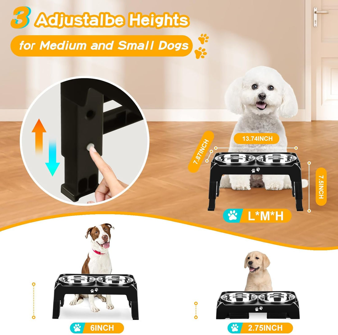COMESOON Elevated Dog Bowls for Small Medium Dogs