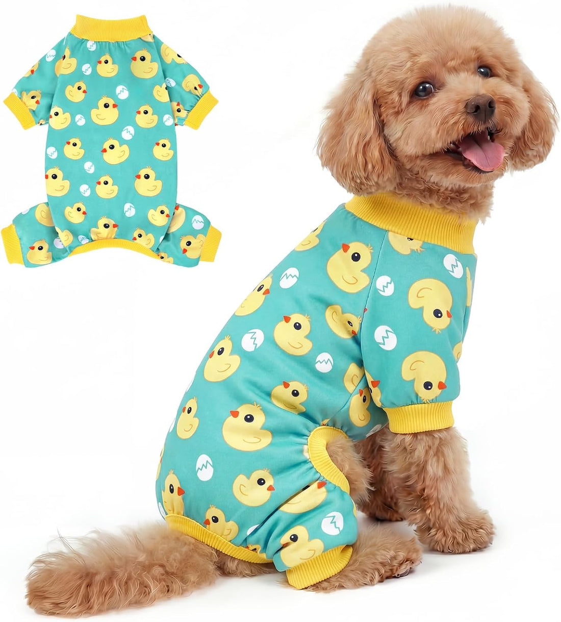 XPUDAC Dog Halloween Pajamas for Small Medium Dogs Skull Costume Soft