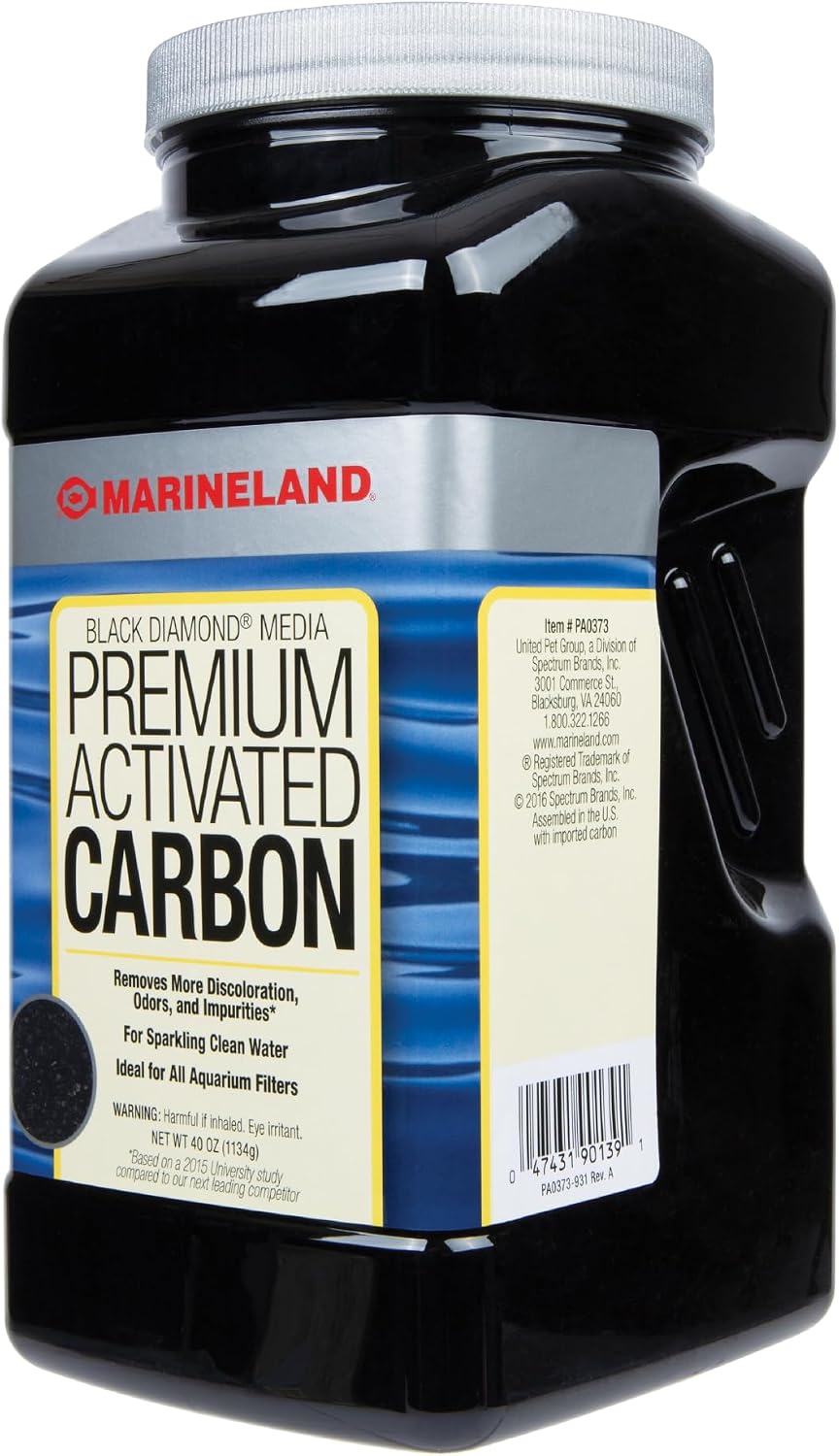 Marineland Black Diamond Carbon Filter Media for Aquariums, 22 oz