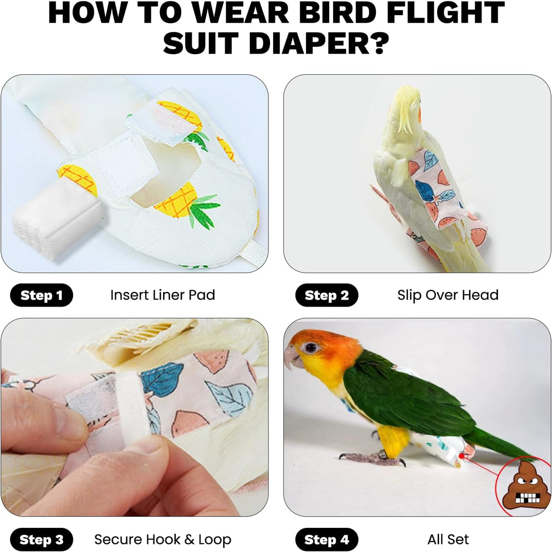 QBLEEV Bird Diaper Flight Suite