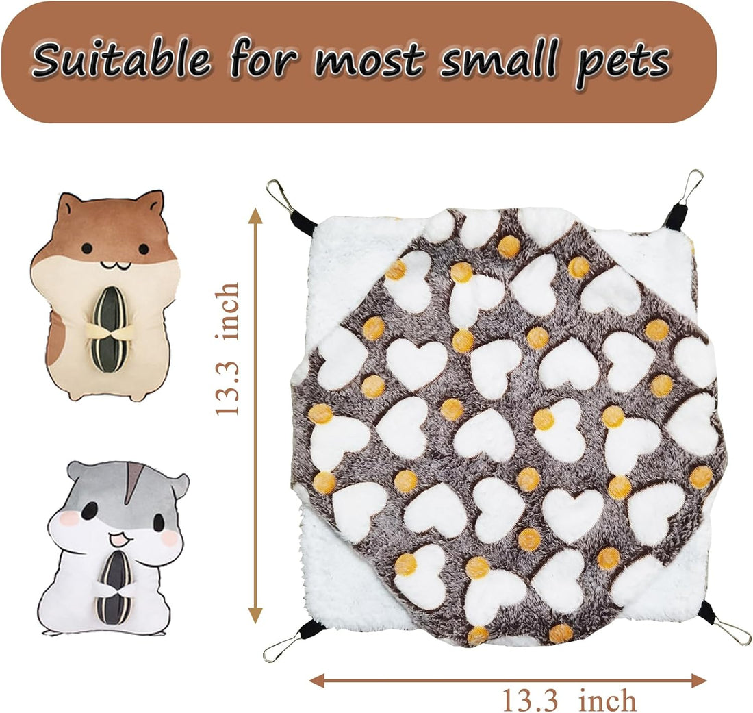 Guinea Pig Hammock for Cage 13.3X13.3,Sugar Glider Hammock,Reusable
