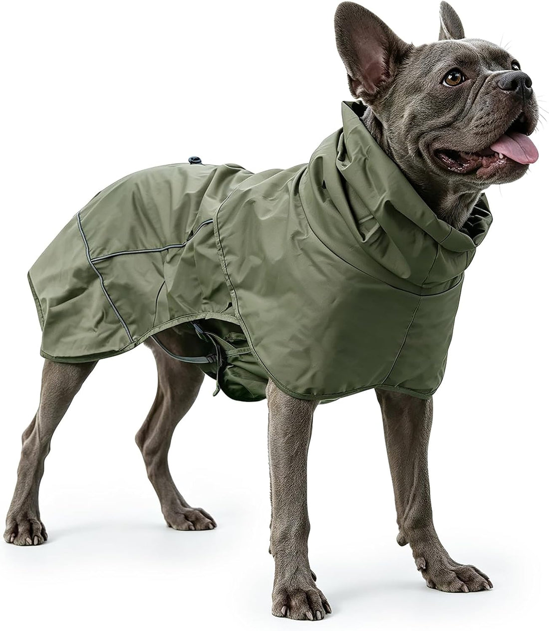 Skmeditec Dog Raincoat with Hood, Waterproof Puppy Rain Coat