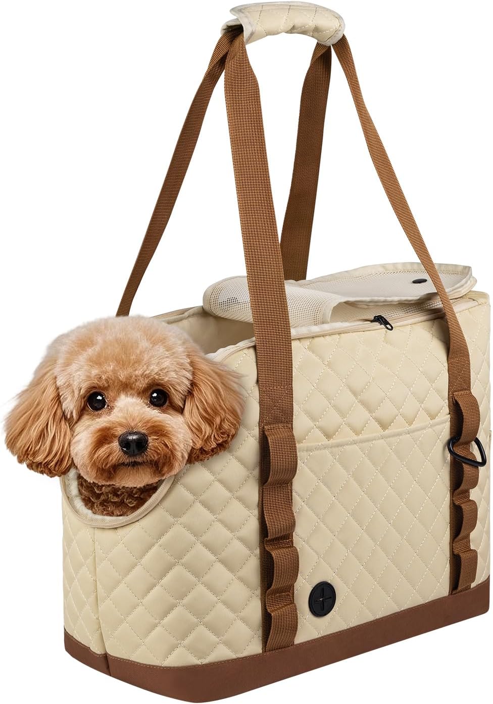 Dog Purse Carrier for Small Dogs, Soft Sided Pet Carrier with Pockets