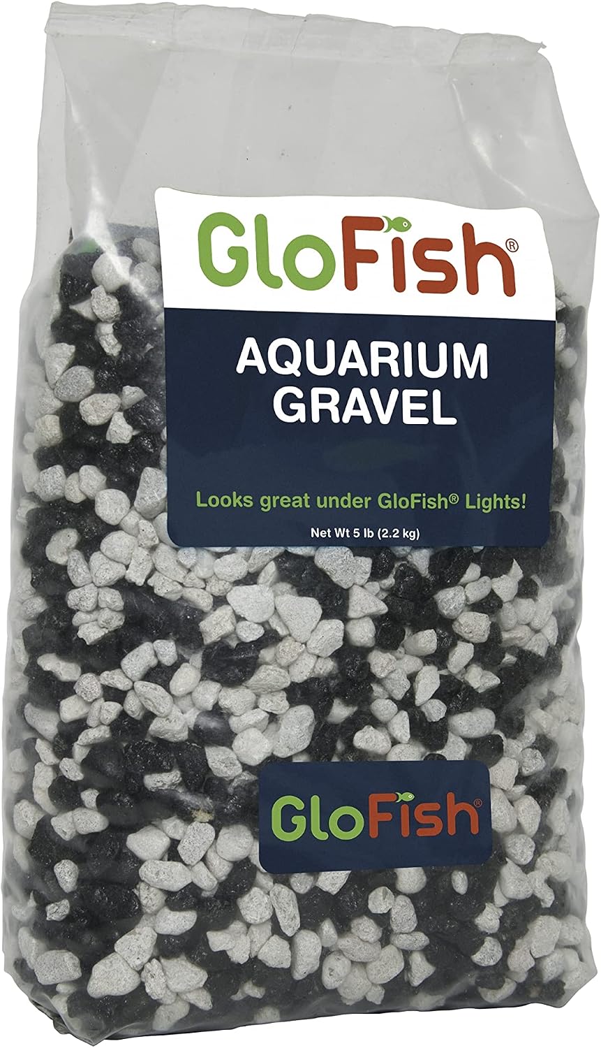 GloFish Aquarium Gravel, Black With Fluorescent Accents