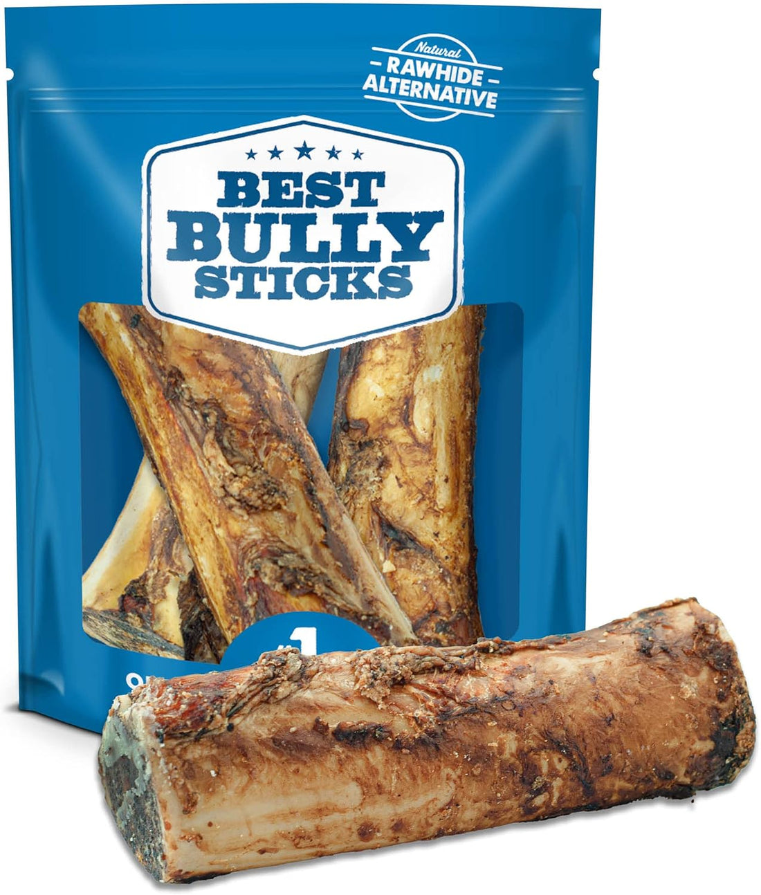 Best Bully Sticks Marrow Bones for Dogs, Large, 3 Count
