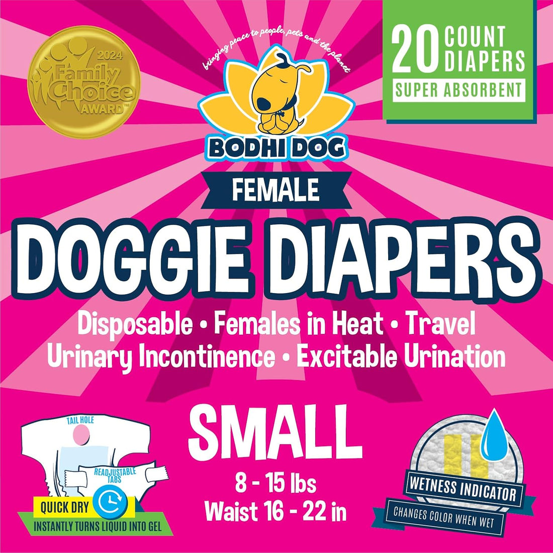 Bodhi Dog Disposable Female Dog Diapers