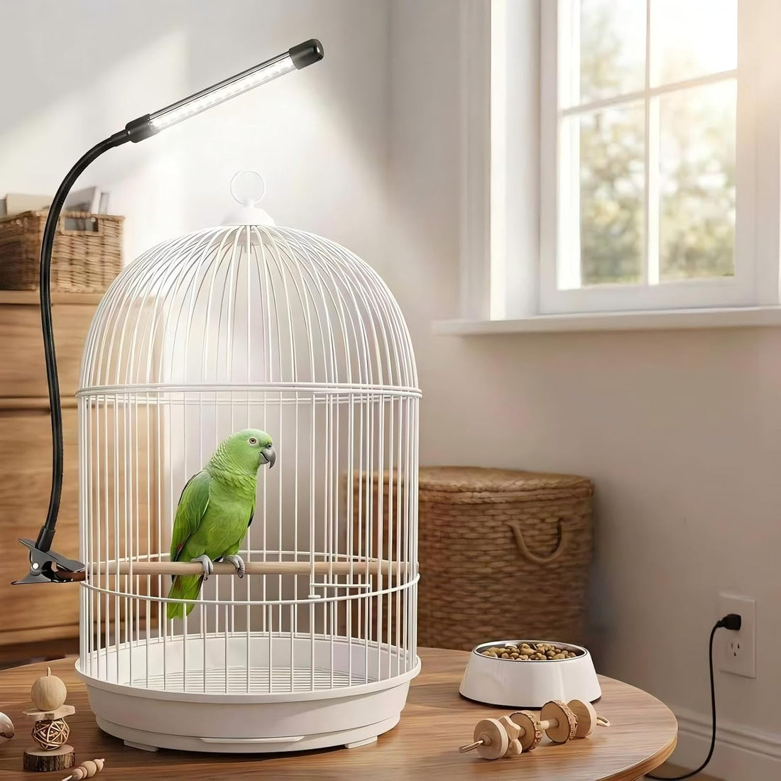 Bird Light Timer, 10-Level Dim, Sunlight Simul