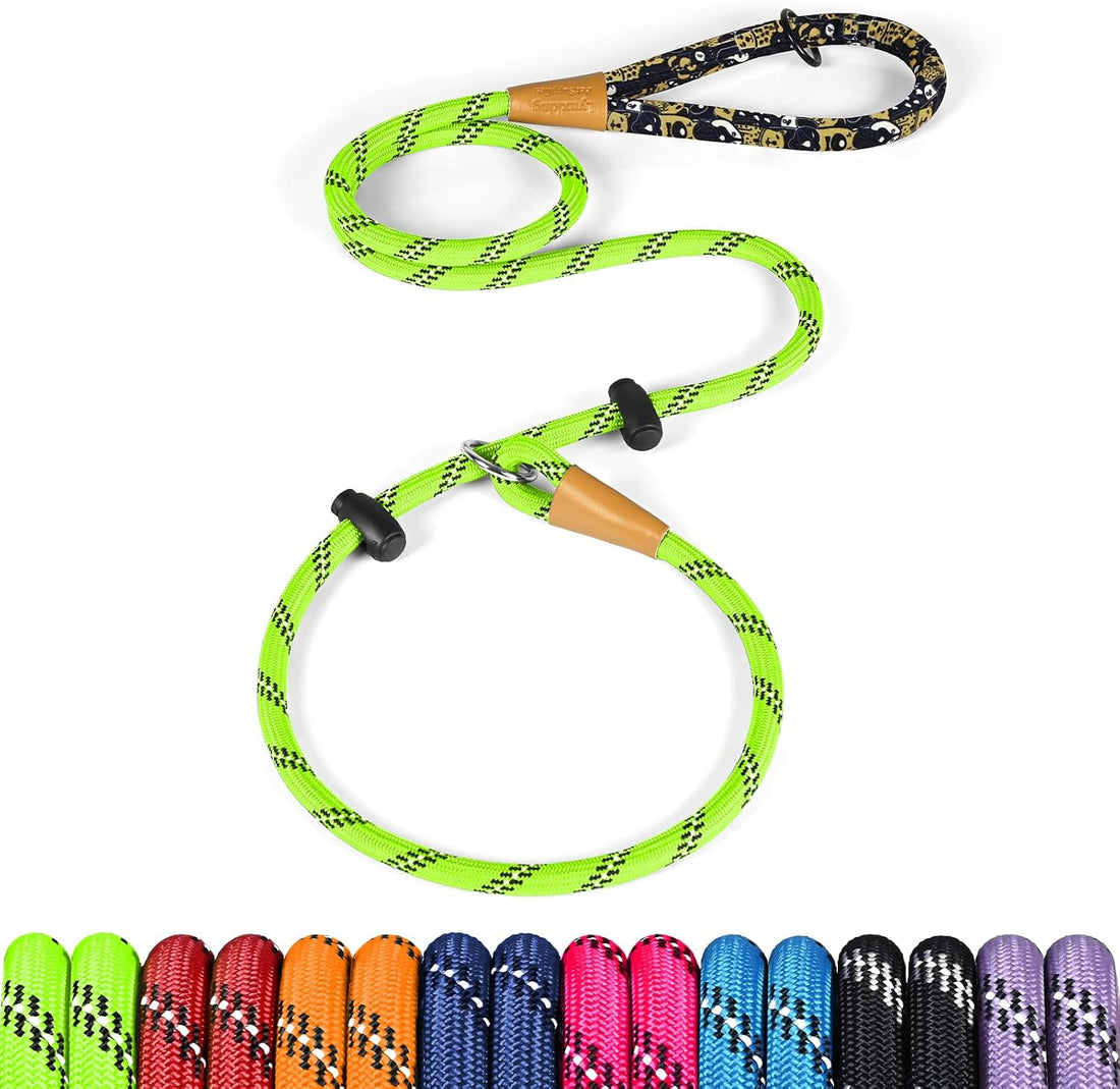 Slip Lead Dog Leash Reflective Training Durable Braided Rope Leashes