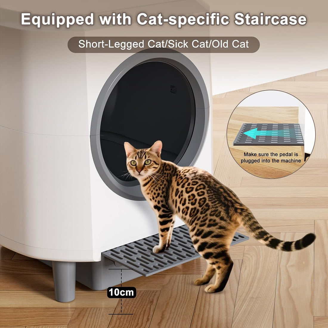 Automatic Litter Box, Self Cleaning Litter Box, Odor Control