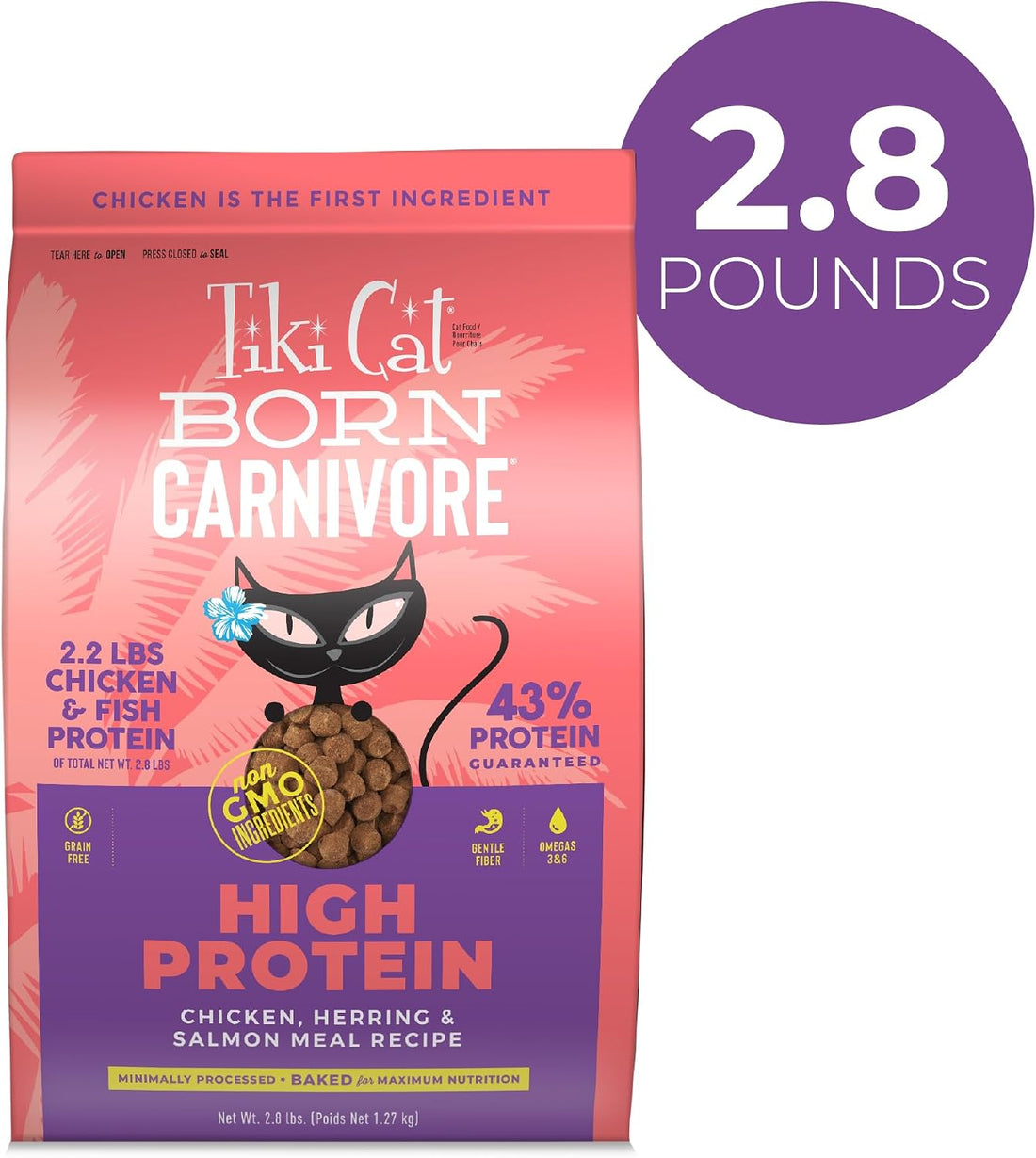 Tiki Cat Born Carnivore High Protein Dry Cat Food, Chicken