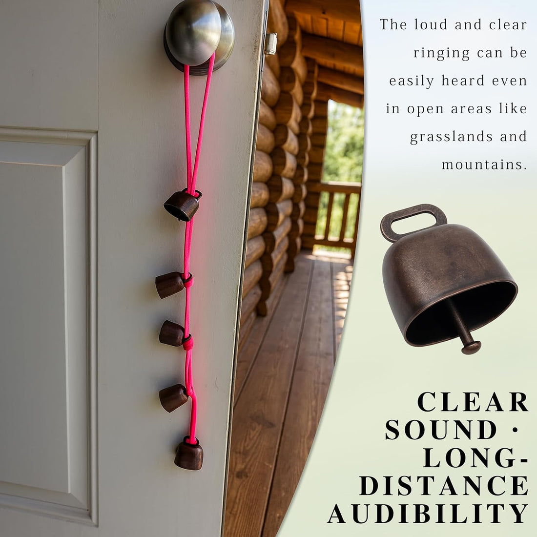 8-Pieces Metal Grazing Bells for Pets and Livestock