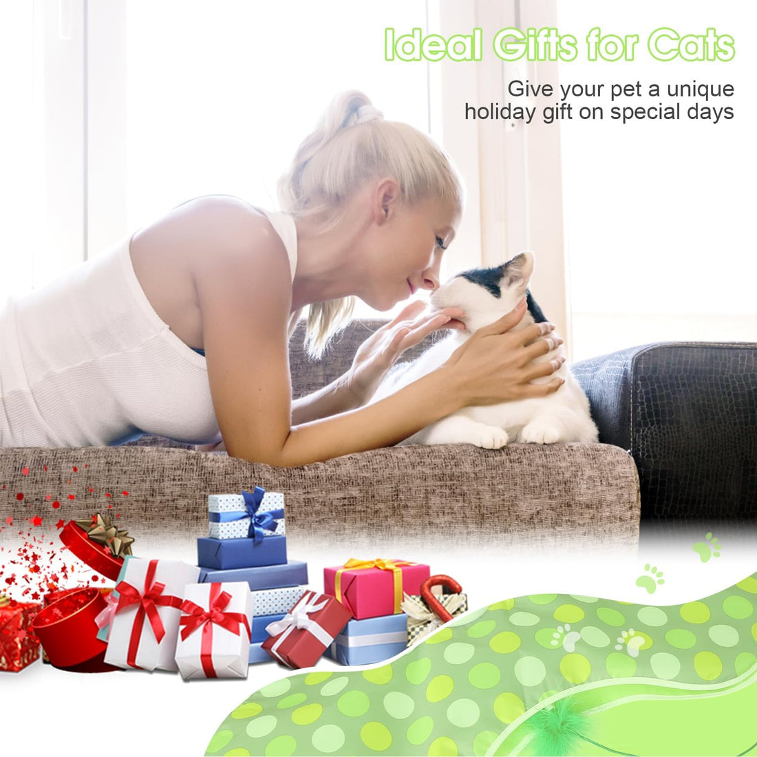 FUGODIWI Interactive Cat Toys for Indoor Cats & Kittens
