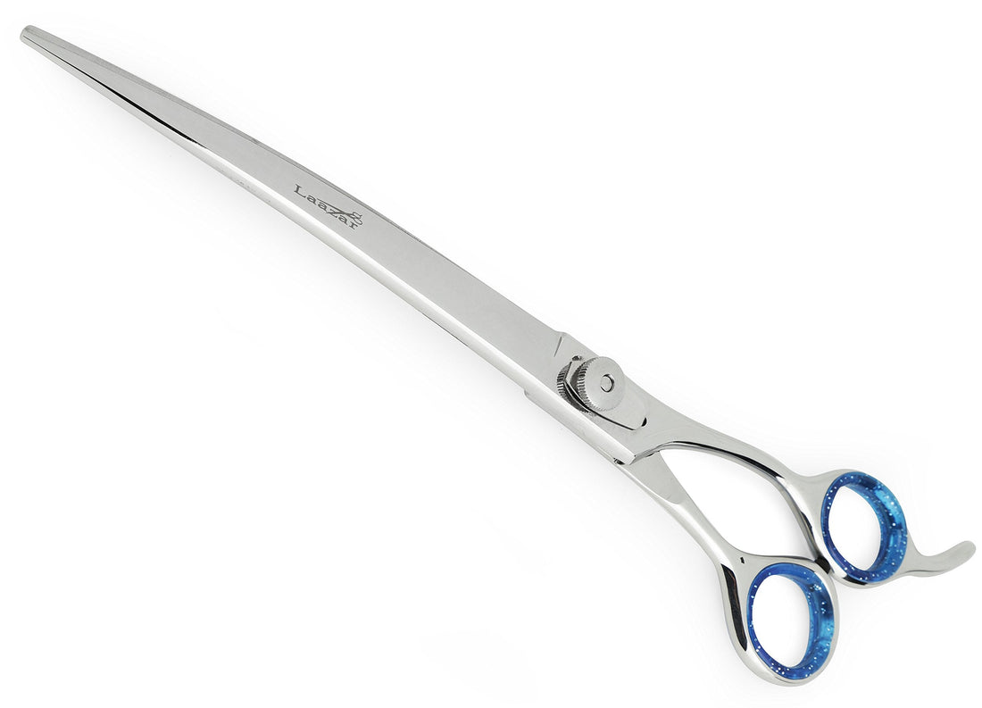 Laazar Pro Shears, Curved Pet Grooming Shear, 9" Scissors