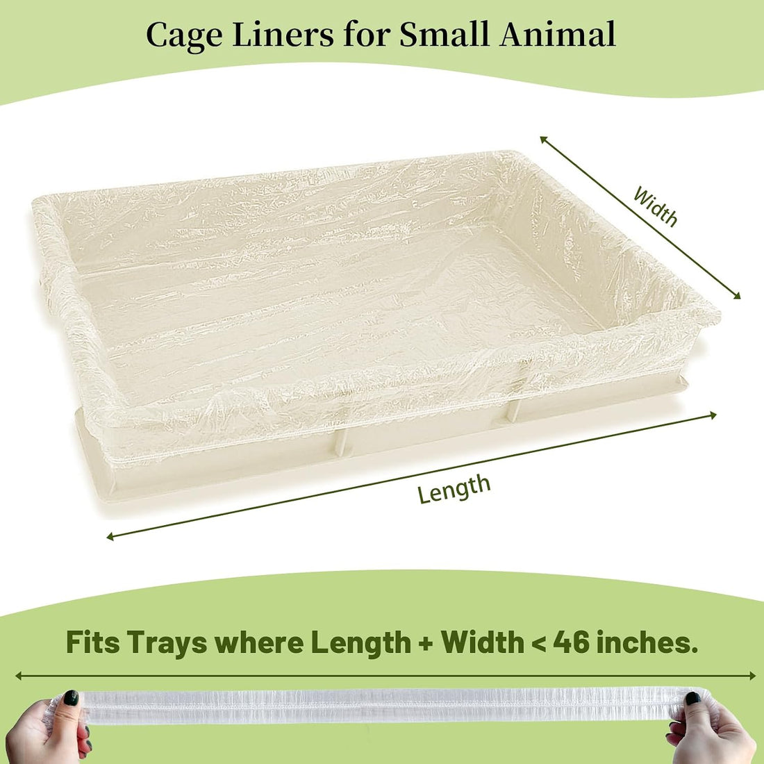 Disposable 50 pcs Small Animal Cage Liners