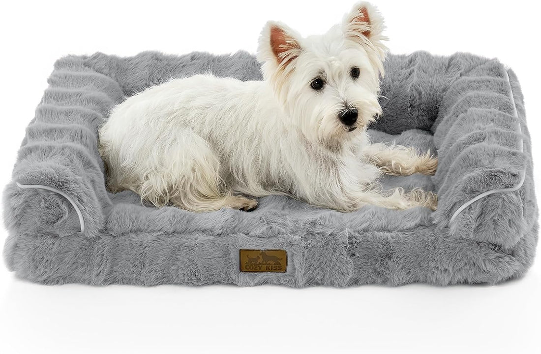 COZY KISS Orthopedic Large Dog Bed, Washable Pet Bed