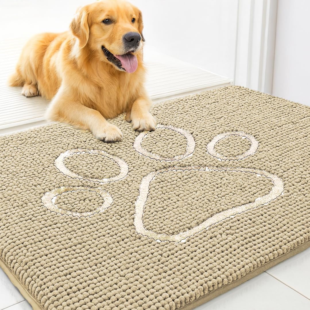 MUDGUARD MAT® Dog Door Mat with Paw Design for Muddy Paws