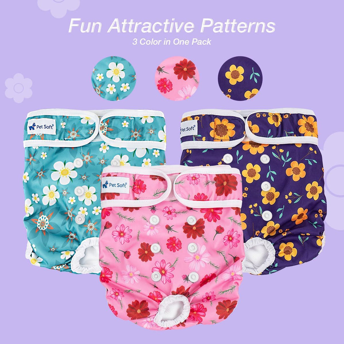 Pet Soft Washable Female Diapers Female Dog Diapers