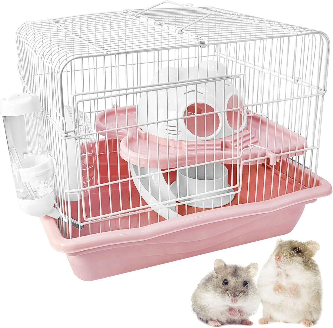 PINVNBY Dwarf Hamster Cage, Small Animal Cages