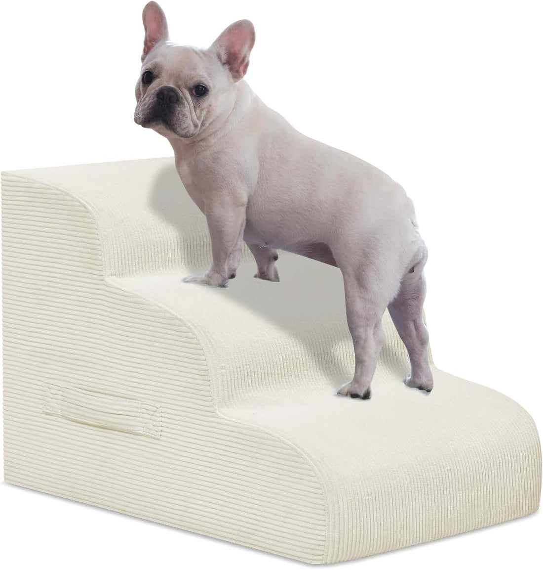 Mesa Lemon 3 Step Dog Stairs Pet Ramp for High Beds, Sofas and Cars
