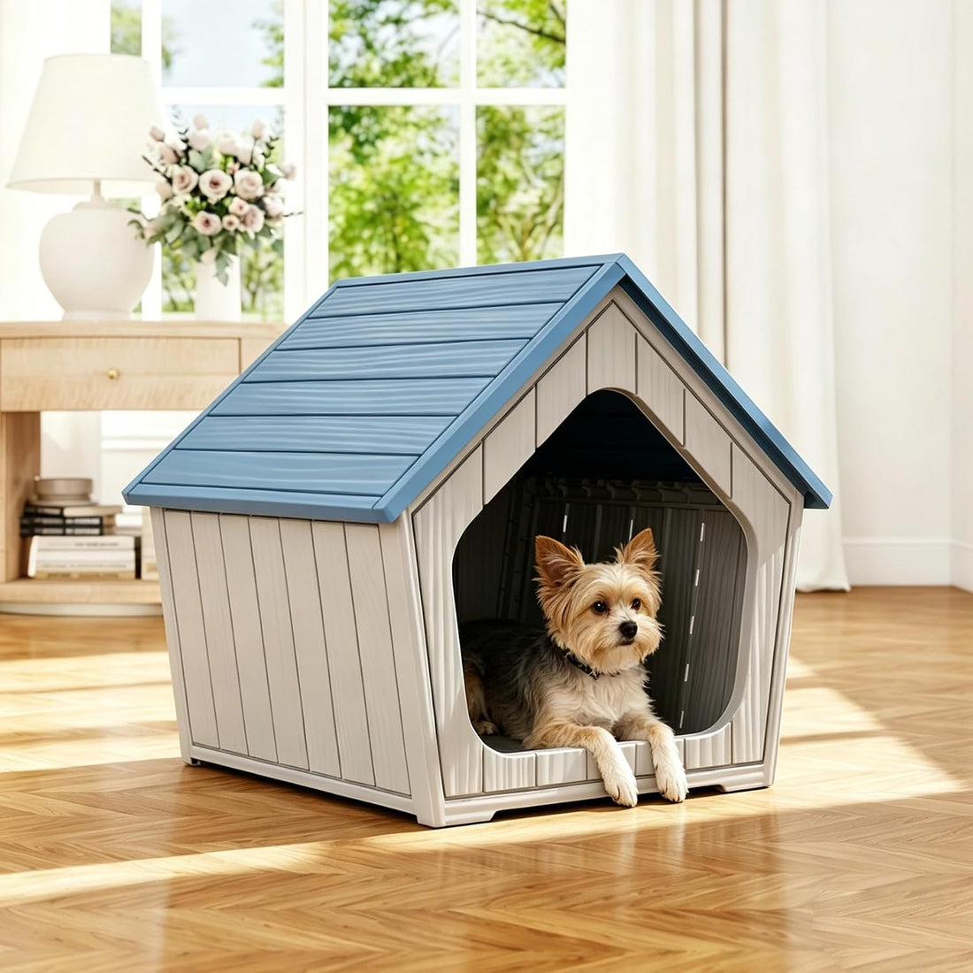 Fancyango Outdoor Indoor Dog House for Small Dogs Dog House