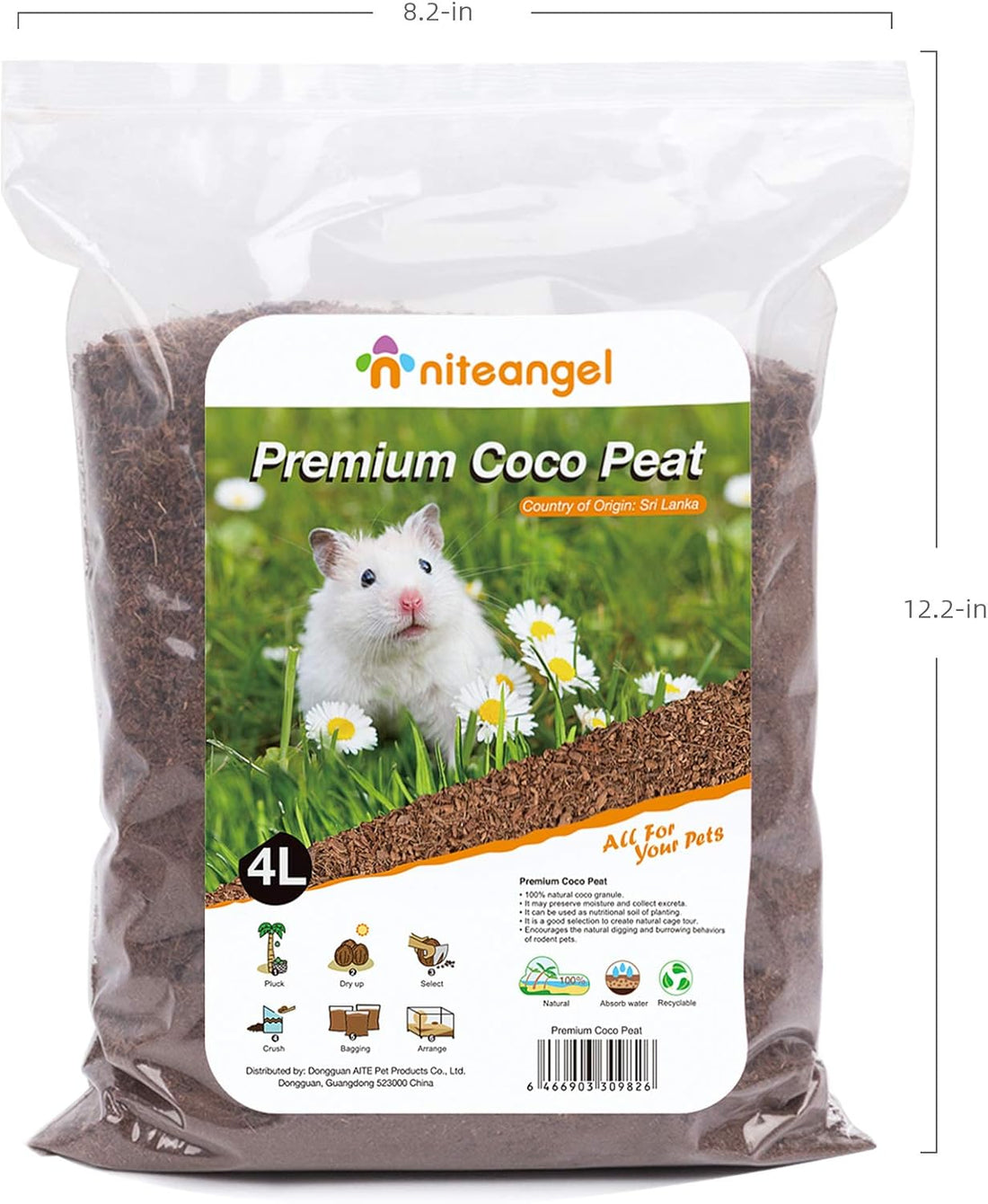 Niteangel Natural Coco/Cork Hamster Bedding
