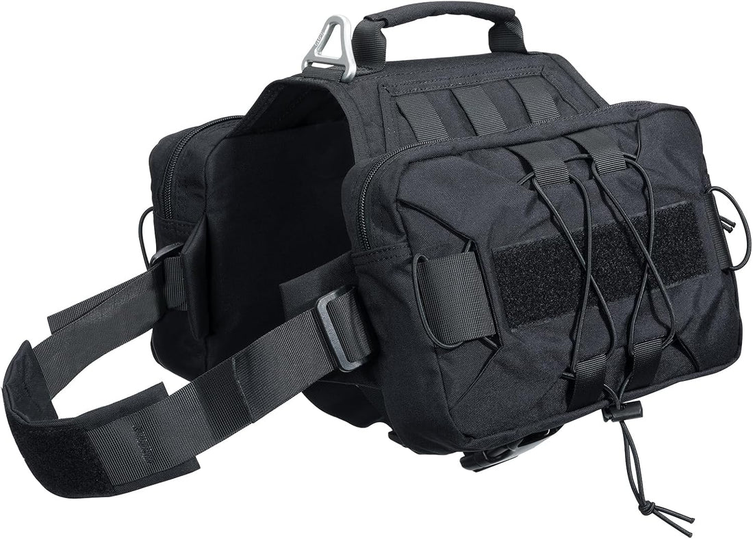 EXCELLENT ELITE SPANKER Nylon Dog Backpack with 2 Side Pockets