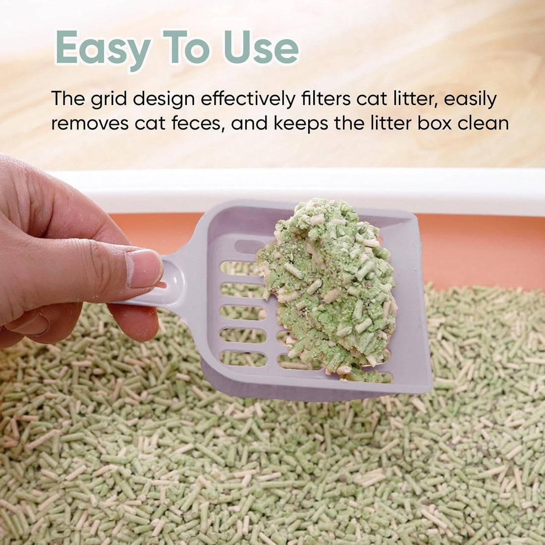 2 Pcs Cat Litter Scoop, Strong Cat Poop Scoop