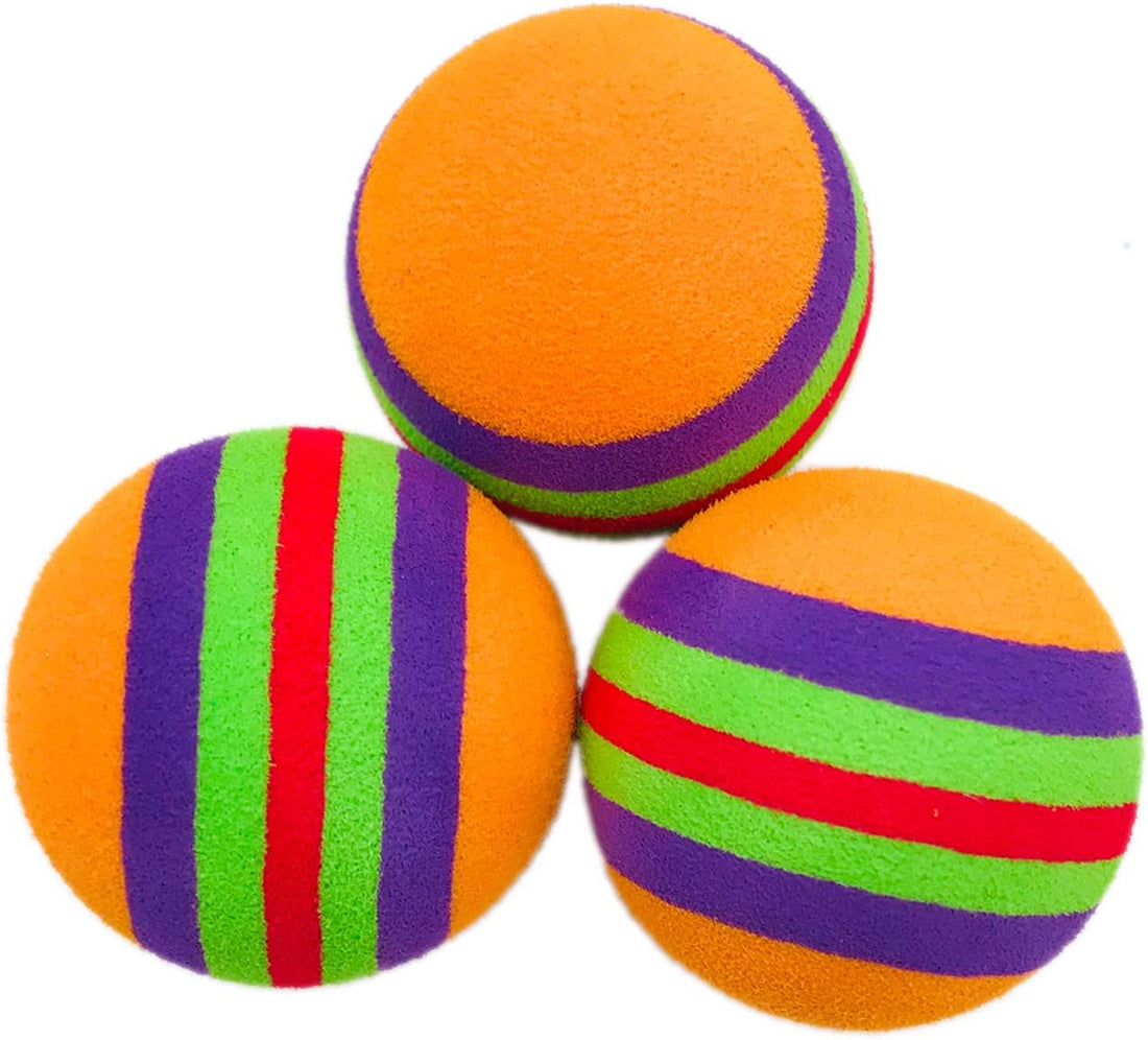 PET SHOW 15pcs 1.4" Interactive Cat Toy Balls for Indoor Cats
