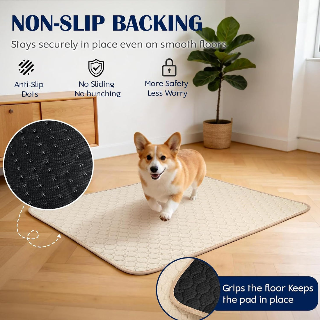 2 Pack Washable Pee Pads for Dogs, 36" x 36"
