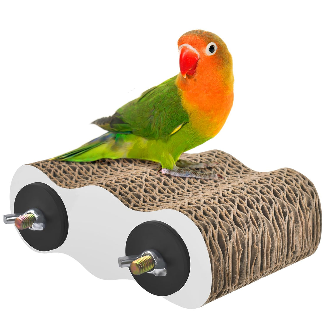 KATUMO Bird Perch Conure Cage Stand Parakeet Shredder Foraging Toys