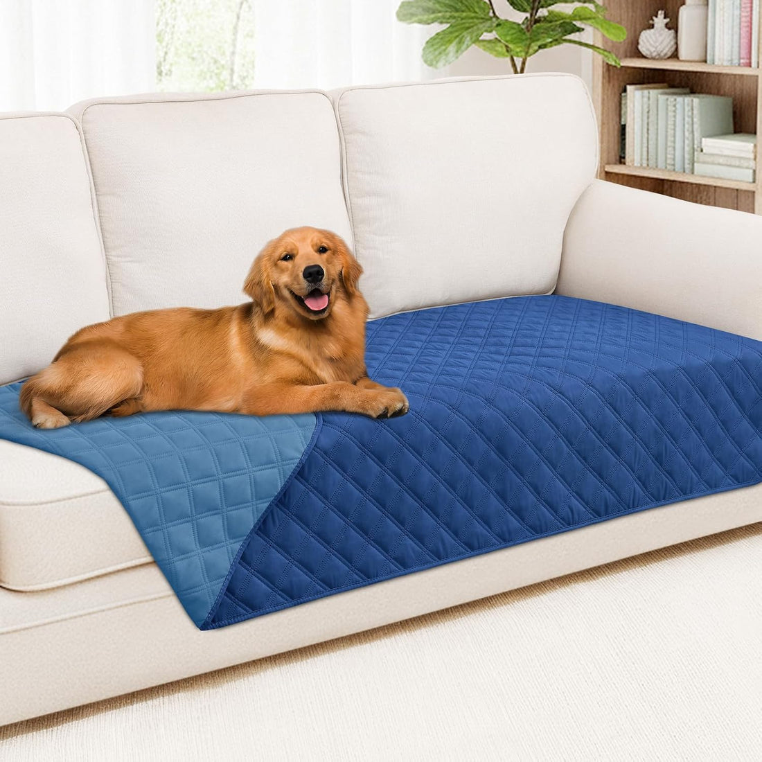 Smiry Waterproof Reversible Pet Couch Covers for Dogs
