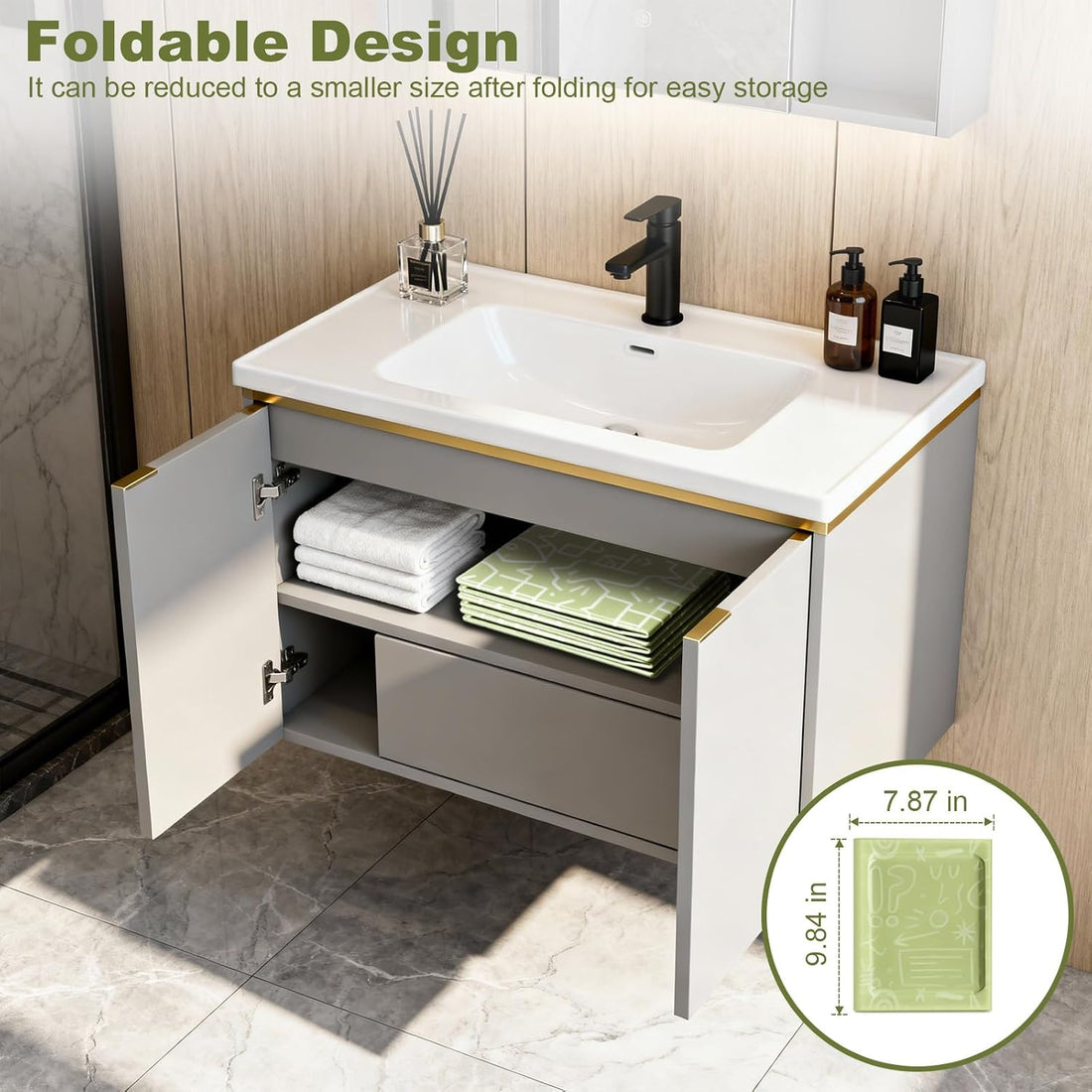 Foldable Dog Bathtub for Small to Medium Dogs & Cats