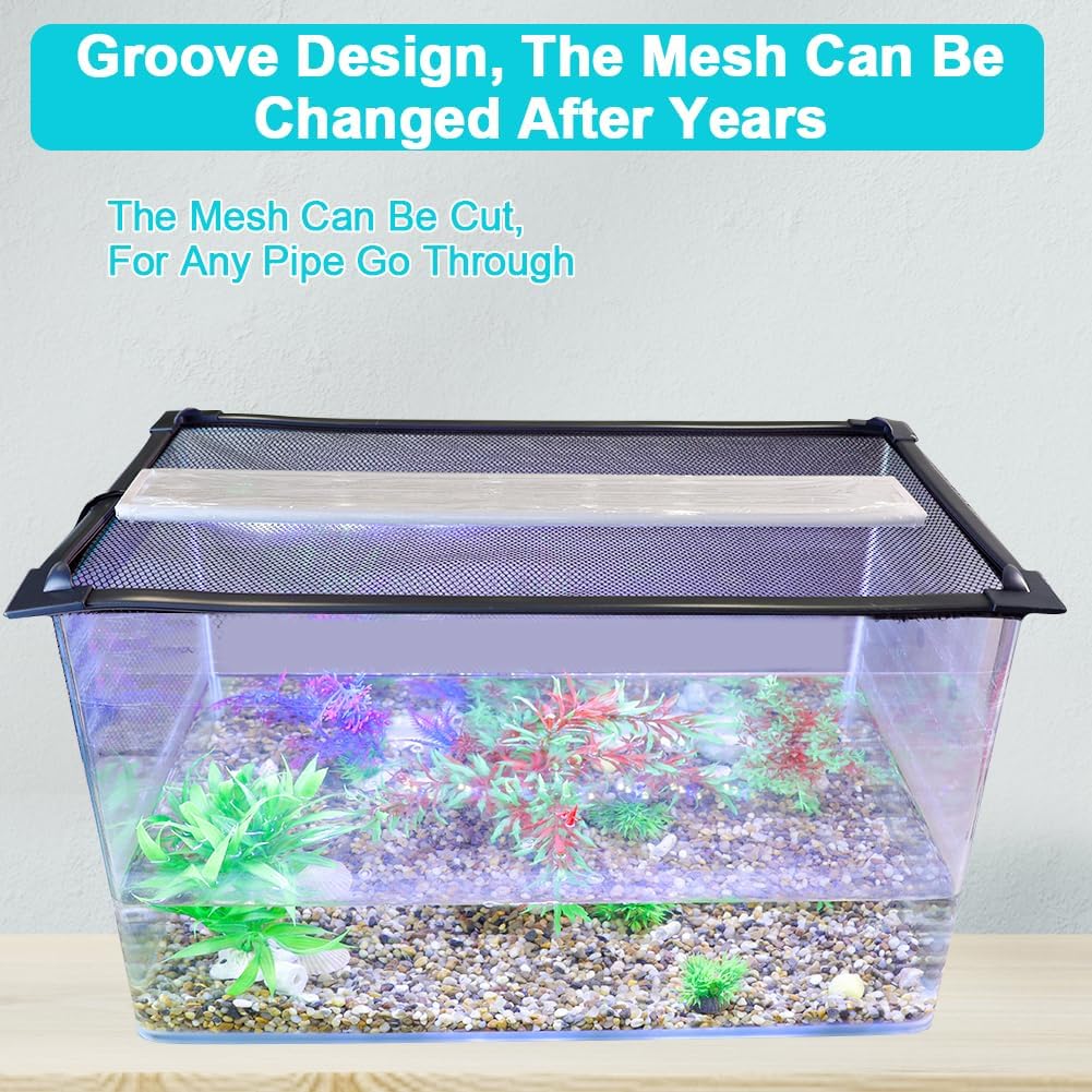 Magnetic Aquarium Cover Lid, DIY Fish Tank lid Anti-Jumping net Cover
