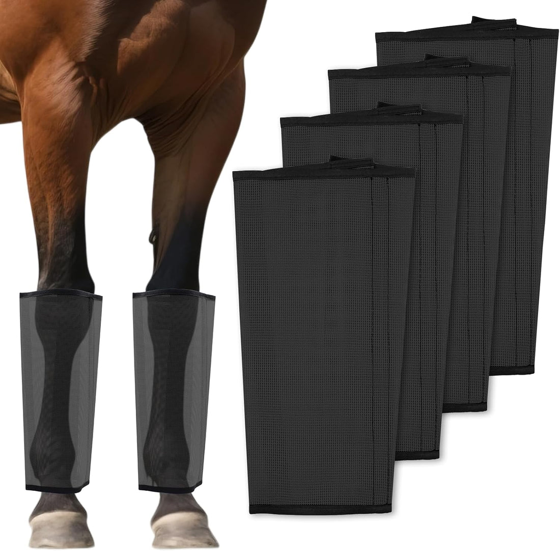 Mesh Horse Fly Boots, Set of 4